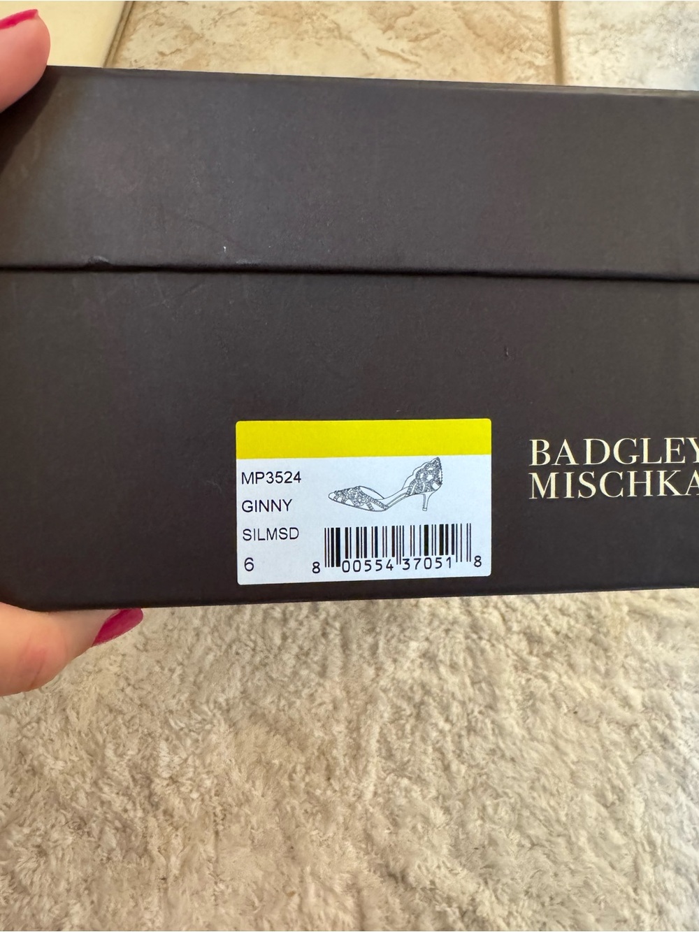 Badgley mischka silver Ginny heels - Picture 7 of 7